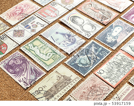 古切手 外国切手 チェコスロバキアの写真素材 [53917159] - PIXTA