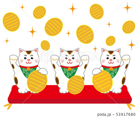 猫 招き猫 座布団 小判 猫 招き猫 座布団 小判 53917680
