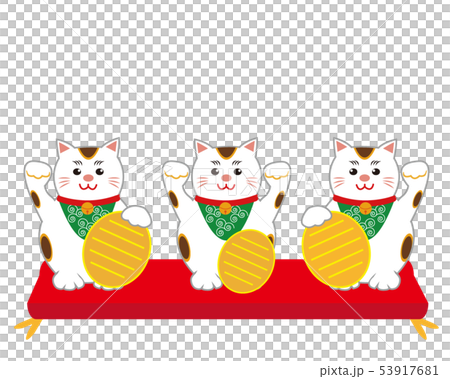 Cat beckoning cat cushion oval Cat beckoning cat cushion oval 53917681