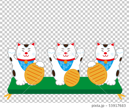 Cat beckoning cat cushion oval Cat beckoning cat cushion oval 53917683