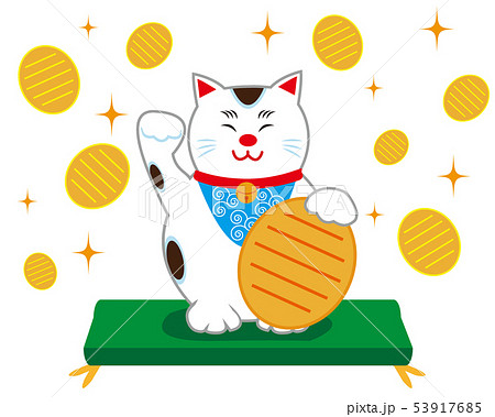 猫 招き猫 座布団 小判 猫 招き猫 座布団 小判 53917685