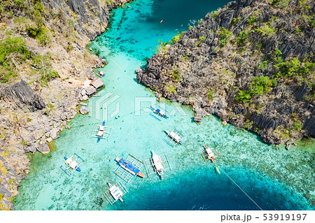 Spectacular landscape of Coron island in Philippines 53919197