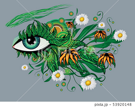 Floral summer eye 53920148