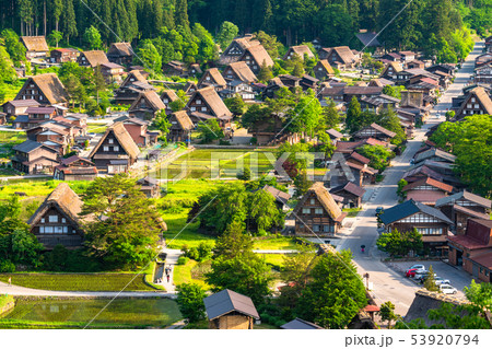 《岐阜県》白川郷全景・初夏 53920794