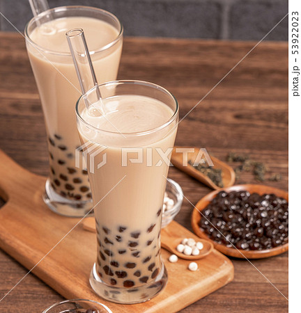 タピオカミルクティー 台湾 飲み物 タピオカ 53922023