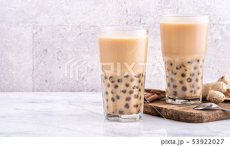 タピオカミルクティー 台湾 飲み物 タピオカ 53922027