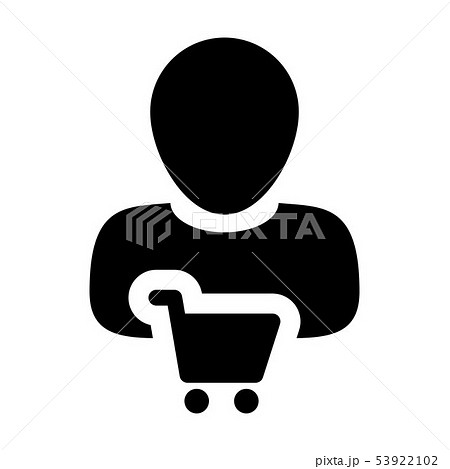 Person icon vector male customer profile avatar 53922102