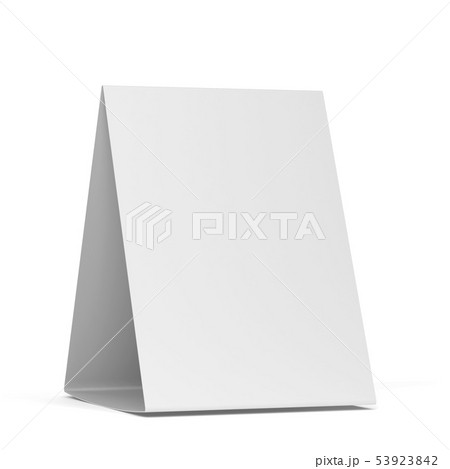 Blank table tent mockup 53923842
