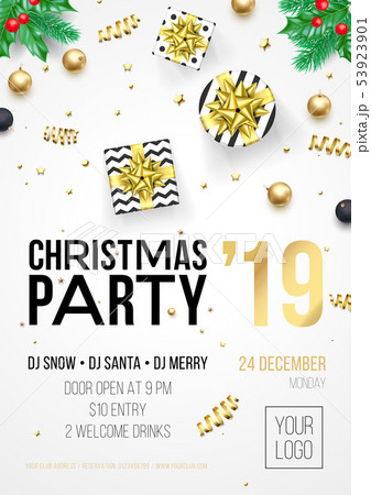 Christmas party vector invitation poster 53923901
