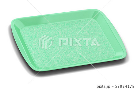 Blank Plastic Tray For Foodのイラスト素材