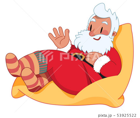 Santa Claus on the Bean Bag Santa Claus on the Bean Bag 53925522