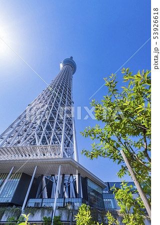 青空と東京スカイツリー 青空と東京スカイツリー 53926618