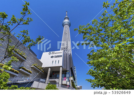 東京スカイツリータウンの風景の写真素材