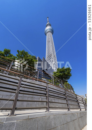 東京スカイツリータウンの風景の写真素材