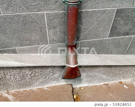 Old italy copper gutter 53928652