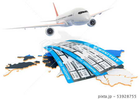 Flights to Estonia concept. 3D rendering 53928755