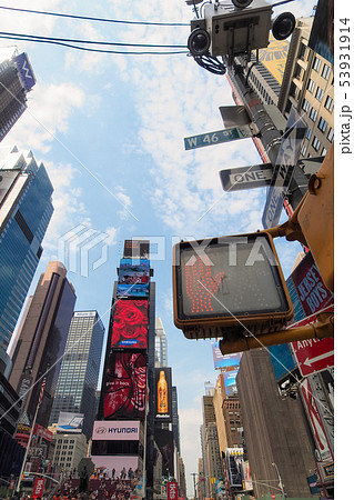 ニューヨーク タイムズスクエア Times Square New York City Usaの写真素材