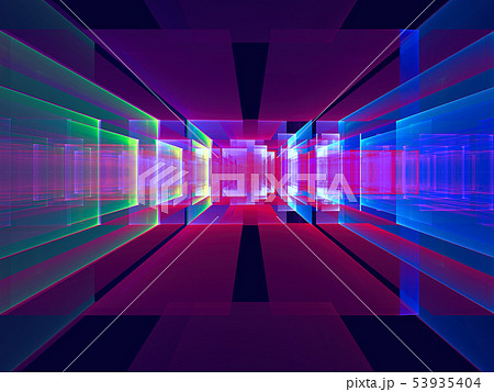 Abstract portal or data center - digitally generated image 53935404