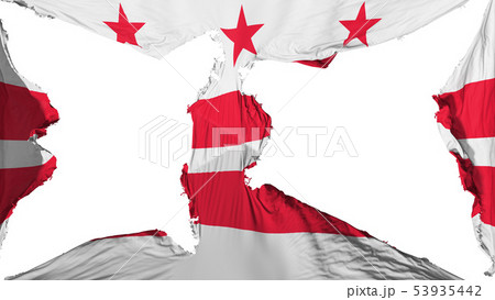 Destroyed Washington DC city flag Destroyed Washington DC city flag 53935442