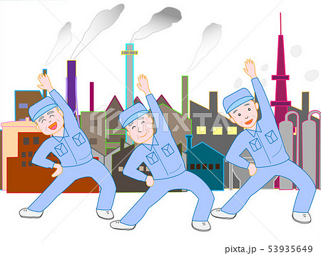 元気に働くシニアたち のイラスト素材
