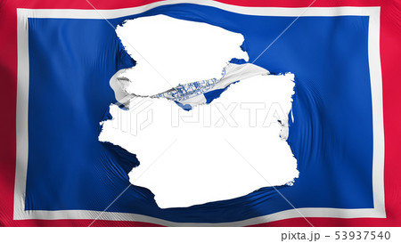 Tattered Wyoming state flag 53937540