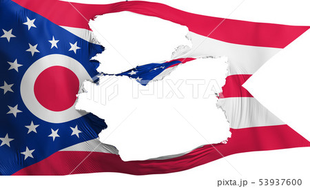 Tattered Ohio state flag Tattered Ohio state flag 53937600