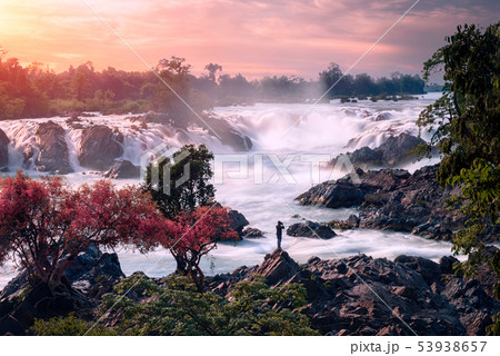 one man photographer at Khon phapheng Waterfall 53938657