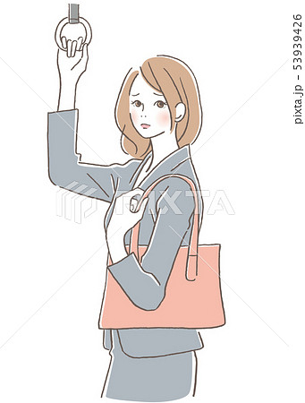 女性 電車通勤 困る 女性 電車通勤 困る 53939426