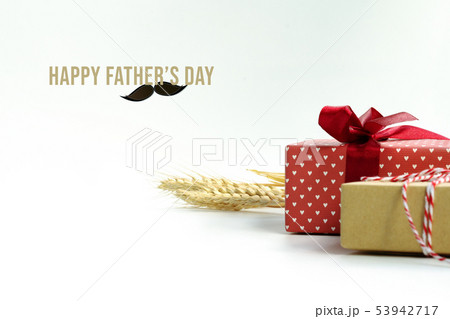 Happy Fathers Day, Gift box with the word Happy Fathers Day, Gift box with the word 53942717