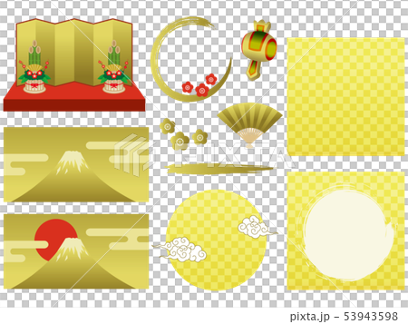 お正月素材セット 53943598