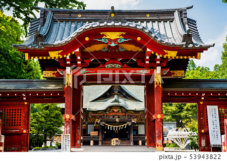 埼玉県秩父 秩父神社 神門 53943822