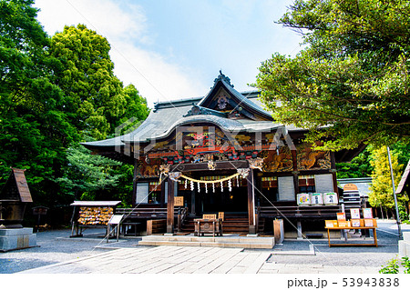 埼玉県秩父 秩父神社 本殿の写真素材