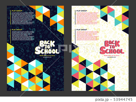 Back to school information poster template design Back to school information poster template design 53944745