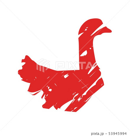 red swan logo on white background. - Stock Illustration [53945994] PIXTA