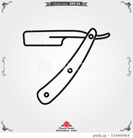 Barber icon vector, for web and mobile, salon hair 53946464