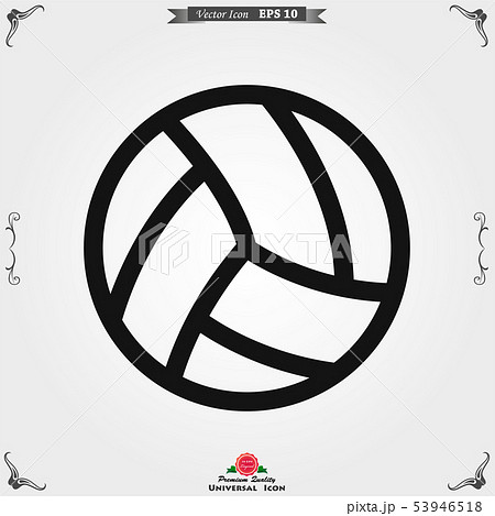 Sport ball icon. Flat vector illustration isolated Sport ball icon. Flat vector illustration isolated 53946518