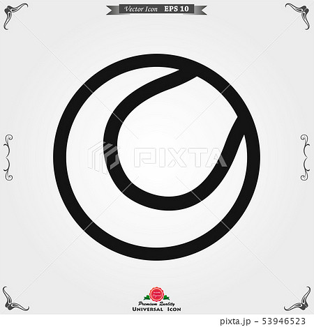 Sport ball icon. Flat vector illustration isolated Sport ball icon. Flat vector illustration isolated 53946523