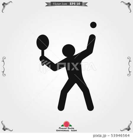 Athlete icon isolated on background vector 53946564