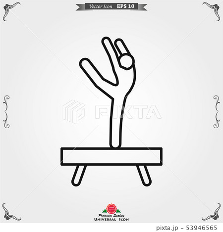 Athlete icon isolated on background vector Athlete icon isolated on background vector 53946565