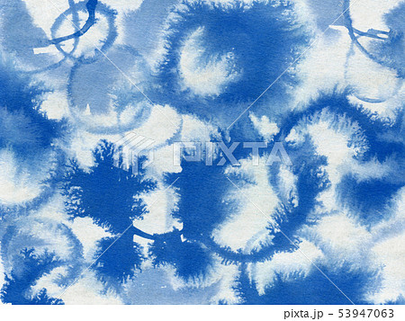 背景素材　布　木綿　藍染 53947063