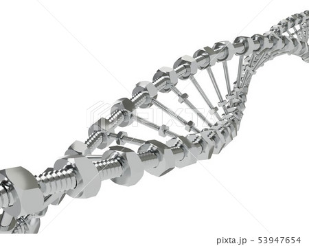 DNA Helix with gear instead molecules transmitted. Genetic modify science and medicine concept 3d 53947654
