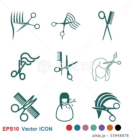 Barber icon vector logo, illustration, vector sign 53948878