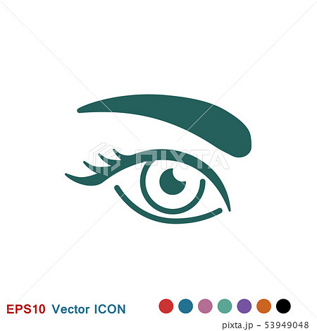 Eyebrow icon. Logo beauty salon. Care for eyebrows 53949048