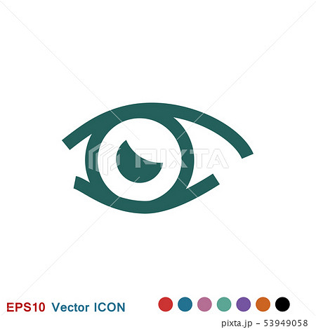 Eye icon, flat icon for logo, vector sign symbol Eye icon, flat icon for logo, vector sign symbol 53949058