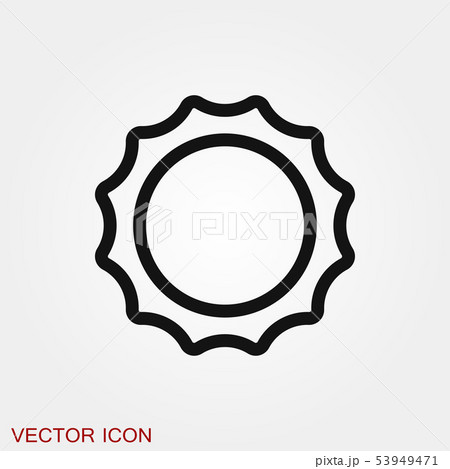 Sun Icon vector sign symbol for design 53949471