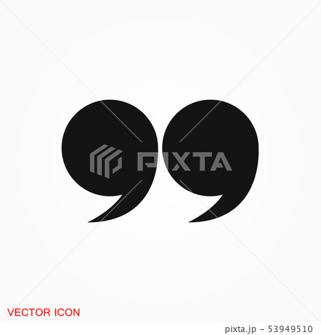 Quote icon vector sign symbol for design Quote icon vector sign symbol for design 53949510