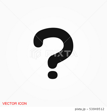 Information support, question mark icon vector 53949512