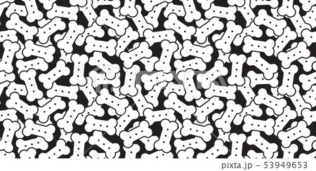 Dog bone seamless pattern vector french bulldog 53949653