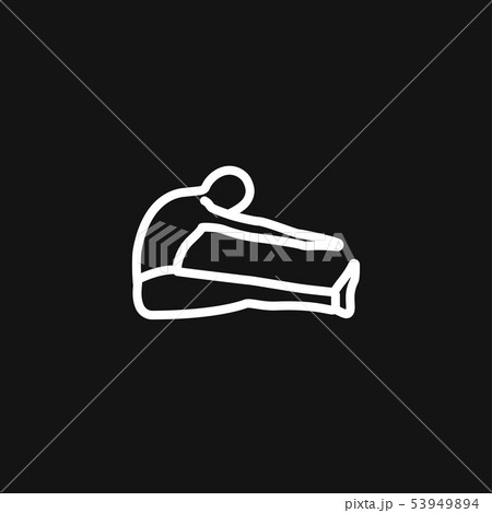 Yoga Fitness Icon vector sign symbol for design 53949894