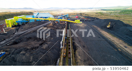 Coal mining from above Coal mining from above 53950462